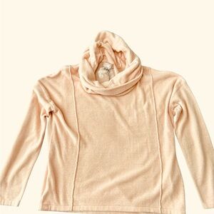 Barefoot Dreams Soft Pink Cowl Neck Pajama Top